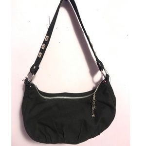 Black studded purse